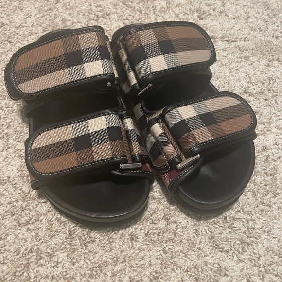 Burberry Double Strap Sandals - Picture 2 of 7
